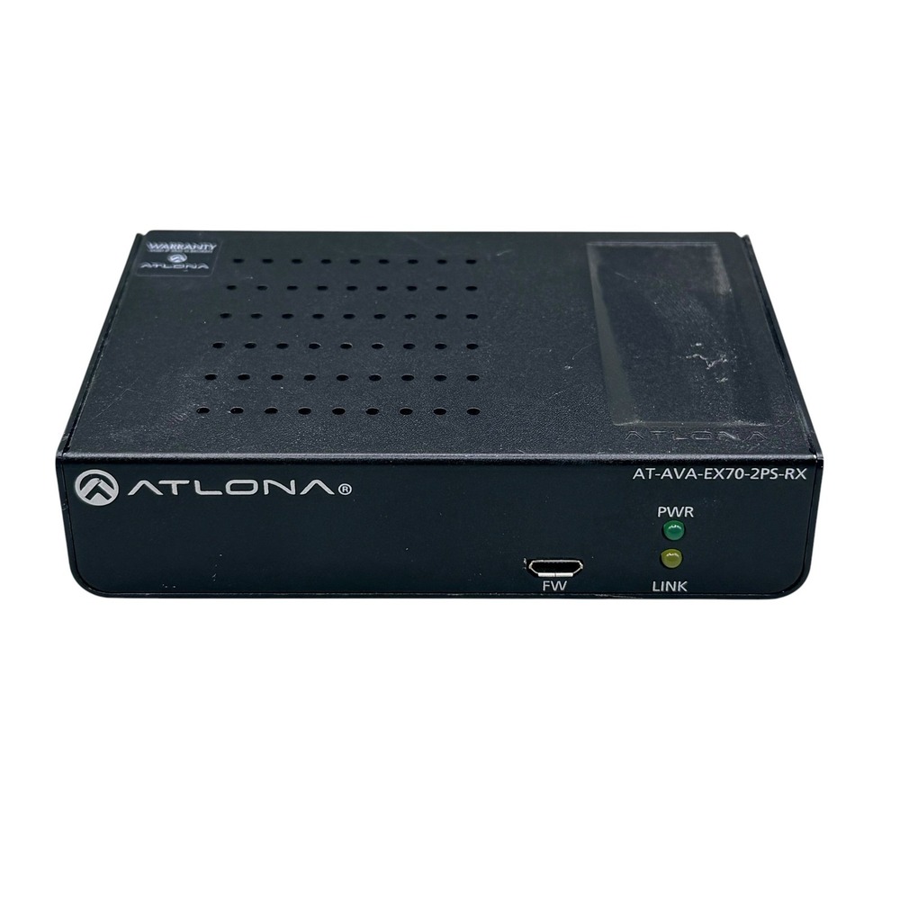 Atlona AT-AVA-EX70-2PS-RX HDBaseT HDMI Receiver Black Metal AV Extender Unit
